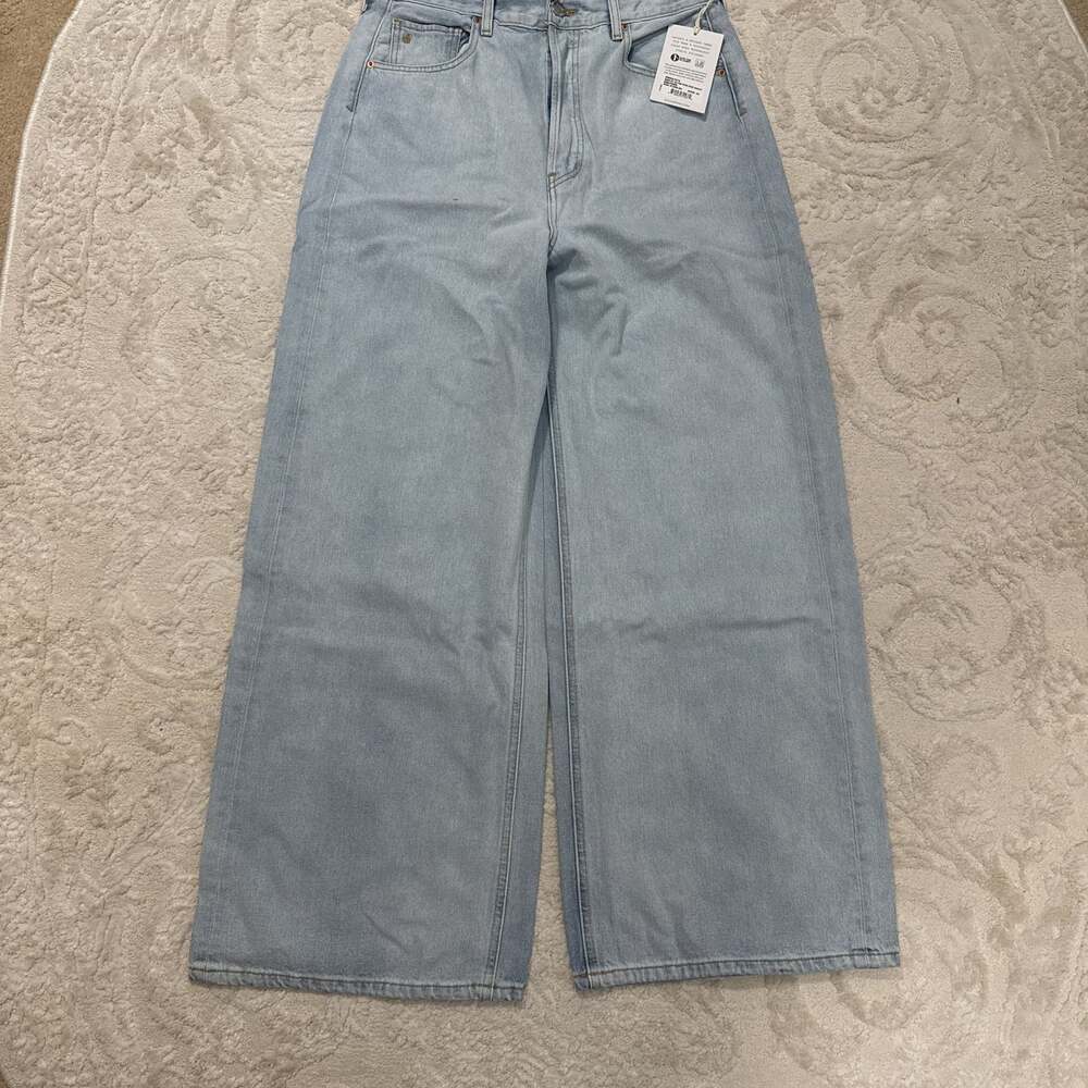 Etica‎ Marley Ultra High Rise Baggy Jeans Light Wash Size 29 Wide Leg NWT